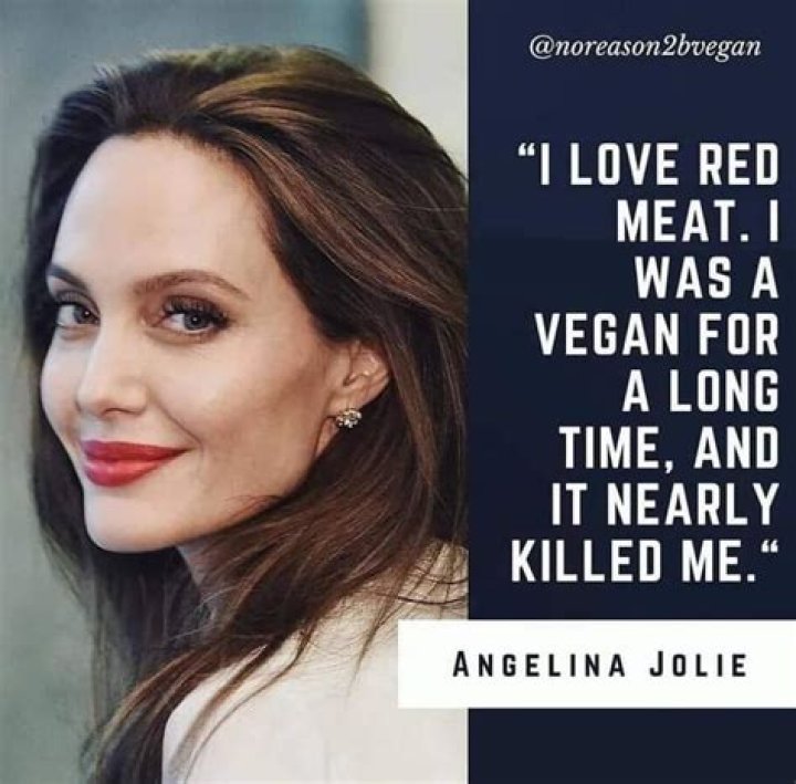 Angelina Jolie: “I was a vegan for a long time, and it nearly killed me”