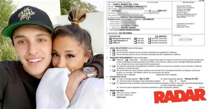Ariana Grande & Dalton Gomez filed for divorce, Ari will ‘cut him a check’
