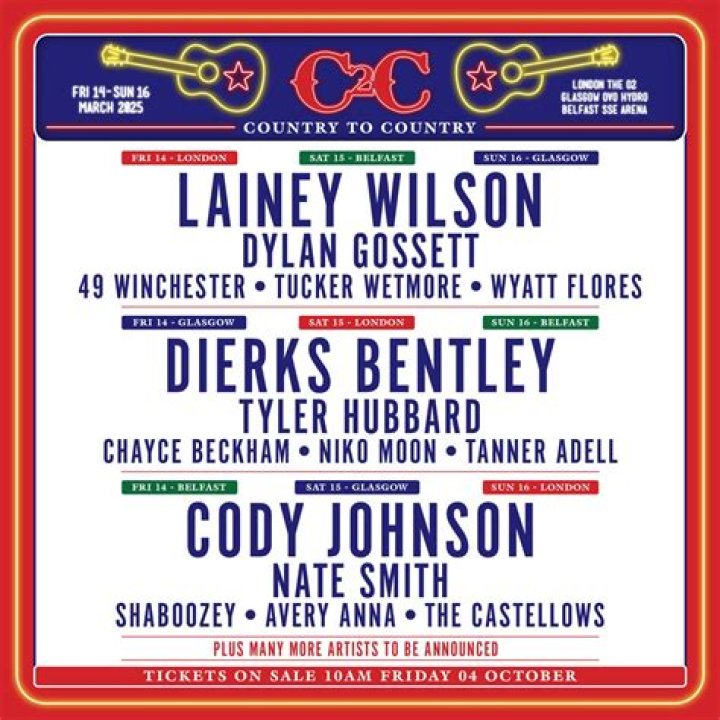 bitchy | Country 2 Country Music Festival Sunday – Luke Combs – O2 Arena, London