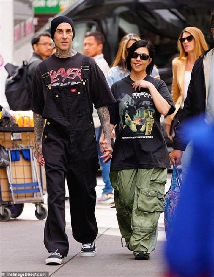 bitchy | Kourtney Kardashian and Travis Barker walk hand in hand while stepping out in NYC