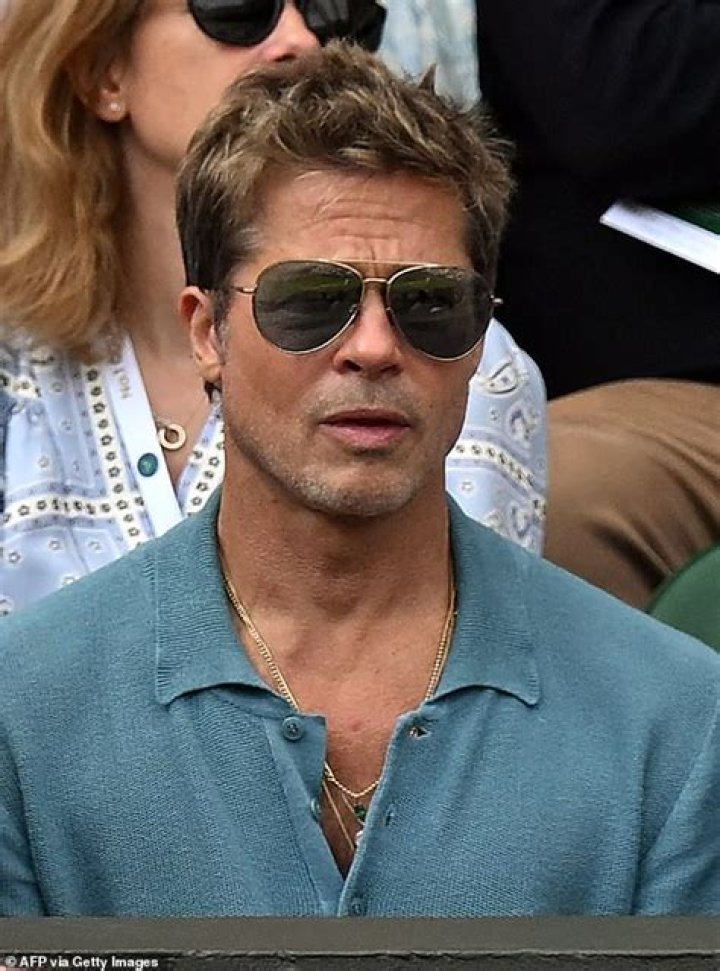 Brad Pitt was seen in Beverly Hills with a pandemic ponytail & clothes from the ’90s