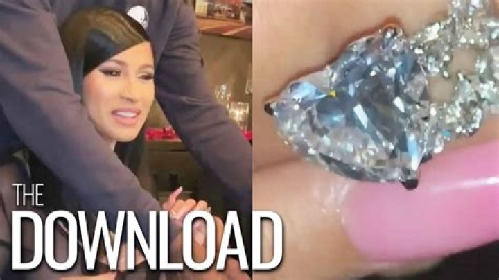 Cardi B received a huge heart-shaped diamond ring from Offset for her b-day