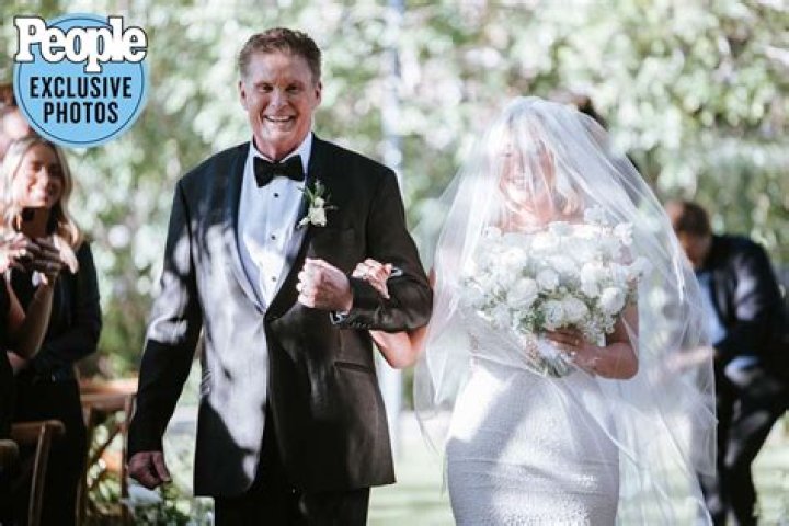 David Hasselhoff’s daughter Taylor Hasselhoff married fiance Madison Fiore in a romantic garden ceremony