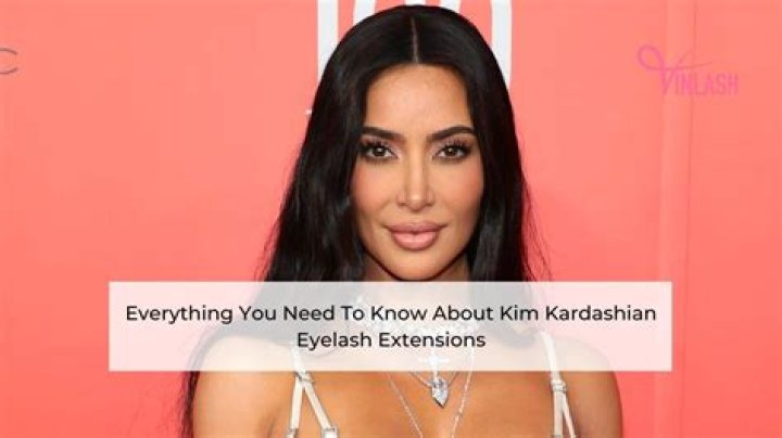 Does Kim Kardashian wear mink eyelash extensions “attached” to her eyelids?
