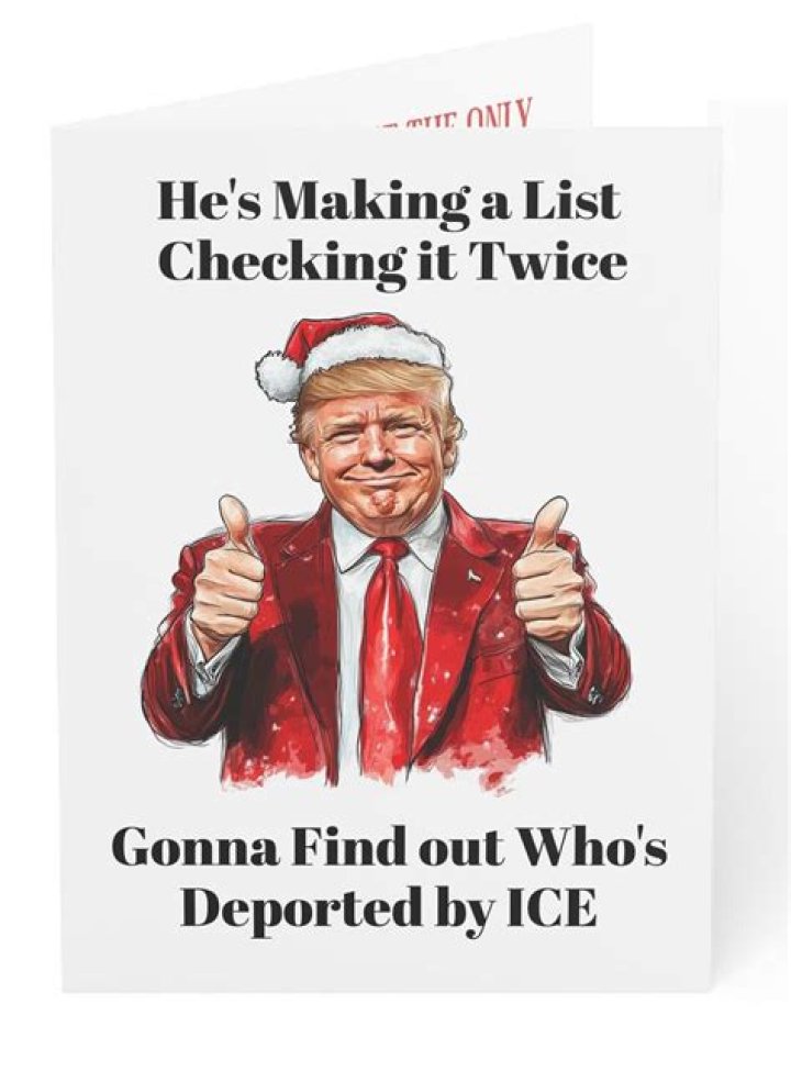 Donald Trump’s Christmas card is tacky, cheap (update: it’s fake)