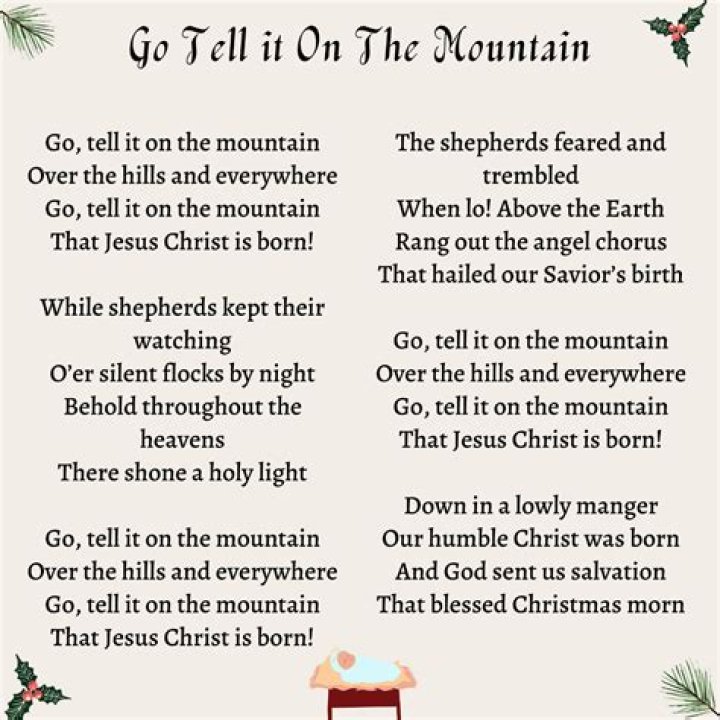Go, Tell It on the Mountain