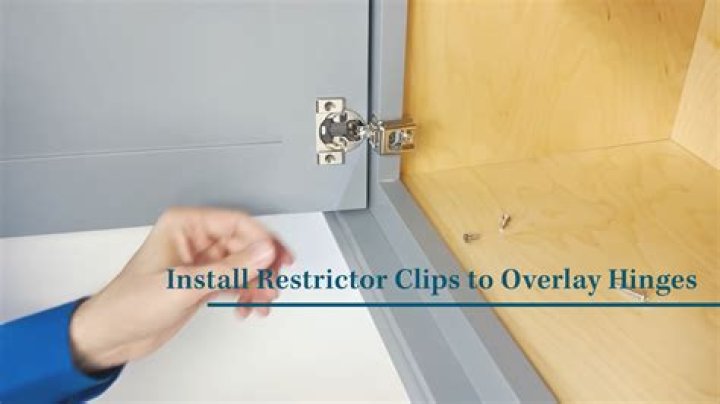 How do you install hinge restrictor clips?