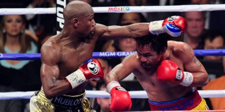 How many times did Floyd Mayweather and Manny Pacquiao?