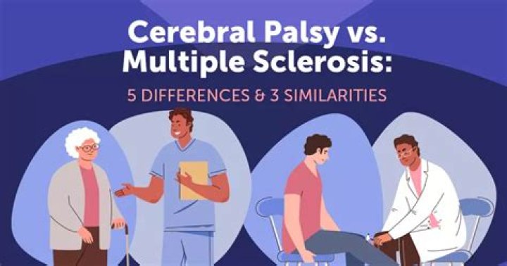 Is cerebral palsy the same as multiple sclerosis?