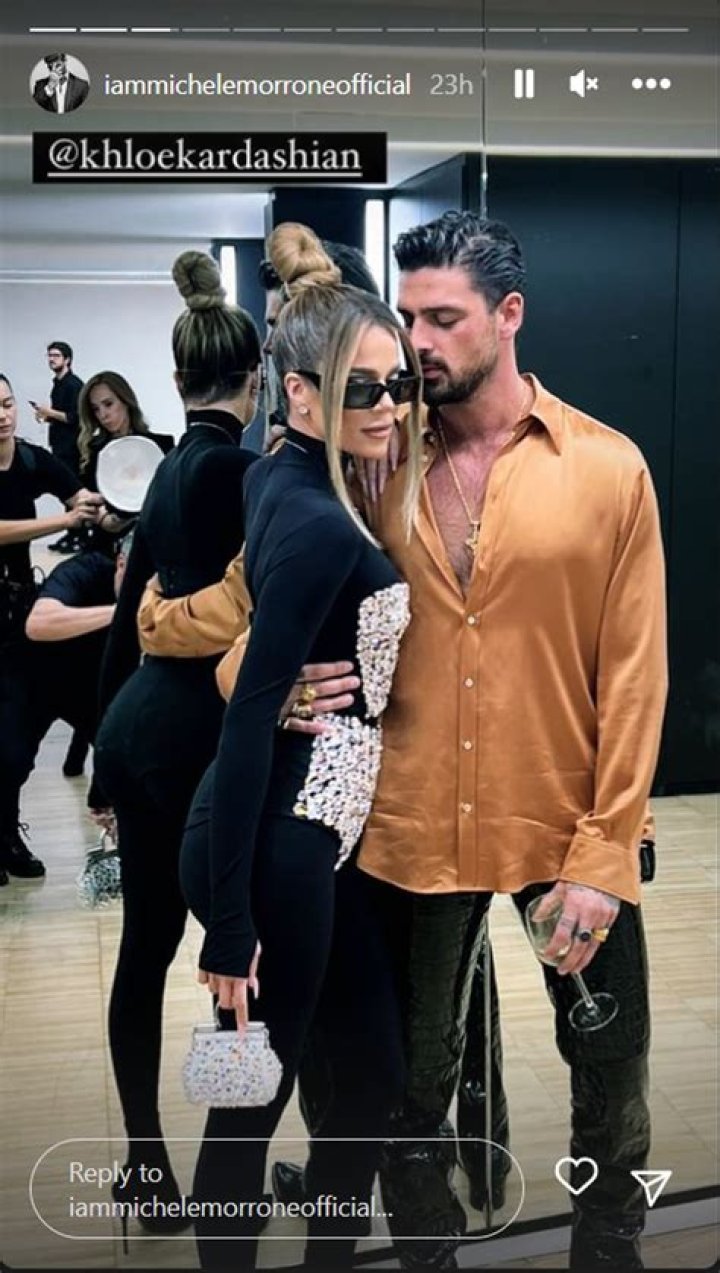Khloe Kardashian Cozies Up with Italian Actor Michele Morrone During Milan Fashion Week!