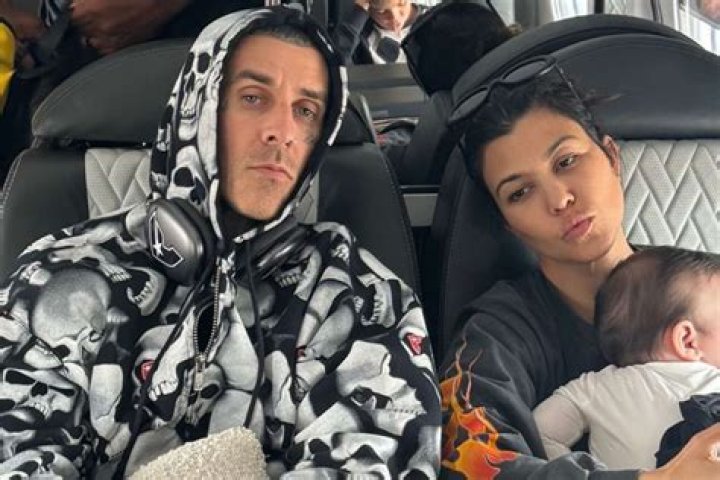 Kourtney Kardashian & Travis Barker post pics from trip where ‘we made baby Rocky’
