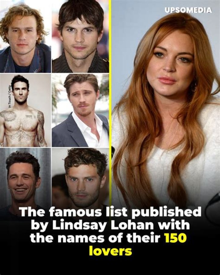 Lindsay Lohan lists her lovers: Hedlund, Franco, Timberlake, Ledger & more