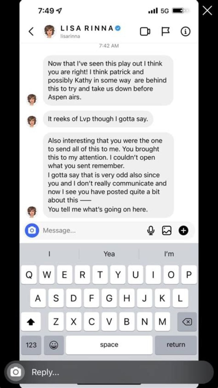 Lisa Rinna Reveals Text Messages Sent To Denise Richards