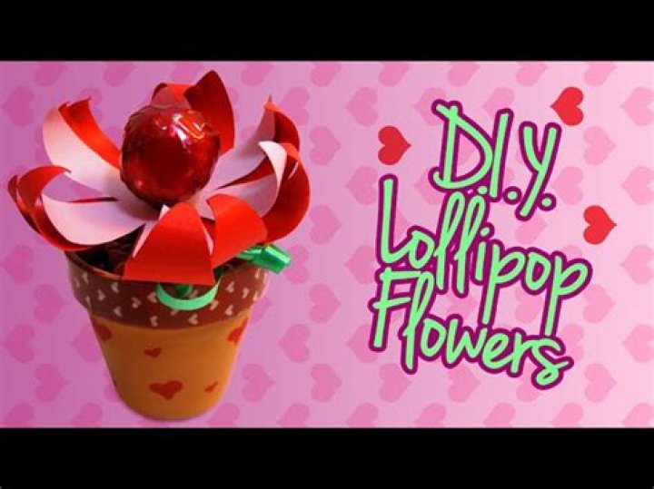 Lollipop Flower Pot Valentine’s Day Gift