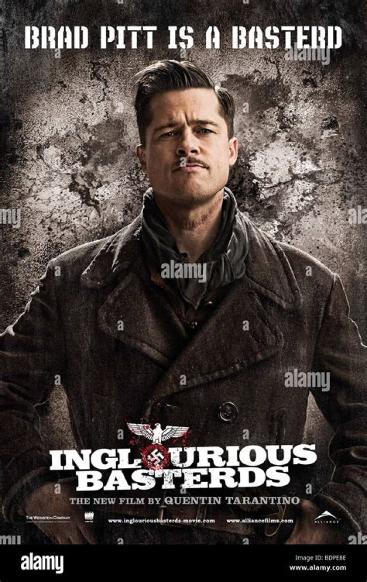 Quentin Tarantino’s Basterds ‘Wall Of Shame’ featuring Brad Pitt with a dildo