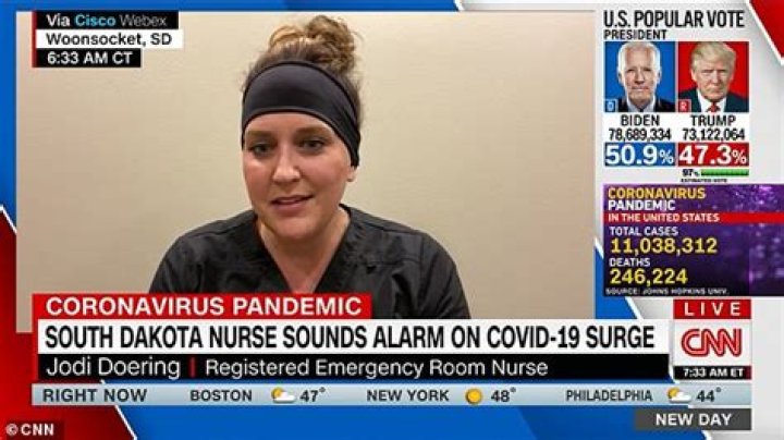 South Dakota nurse: patients regularly say covid isn’t real as they’re dying of it