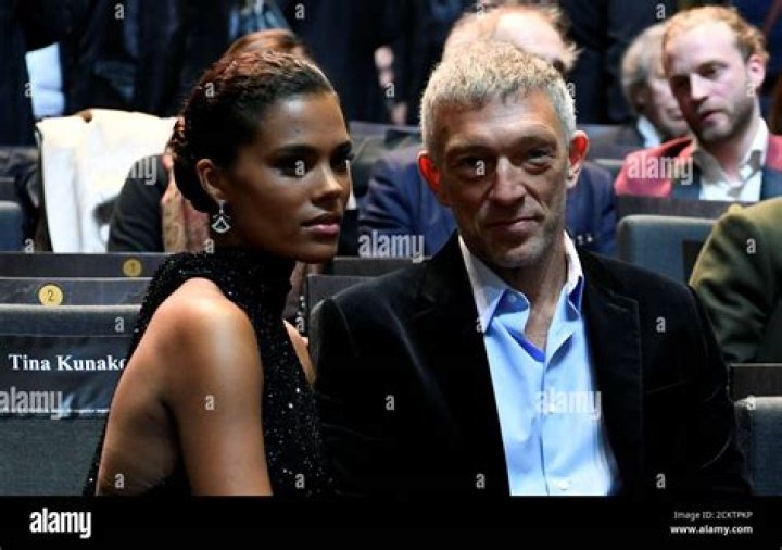 The model Tina Kunakey is the wife of French actor Vincent Cassel.