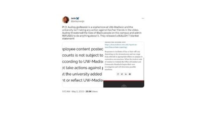 UW Madison Audrey Godlewski Racist Video, What Happened? Case Details