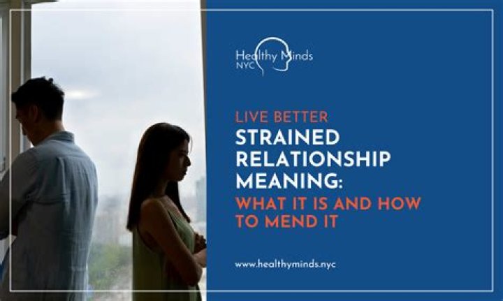What is the meaning of strained relationship?